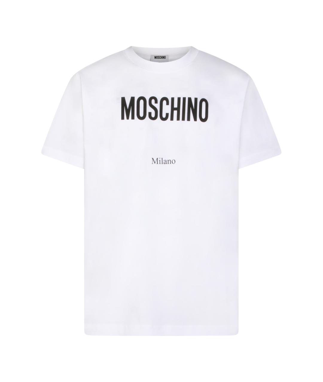 MOSCHINO Белая футболка, фото 1