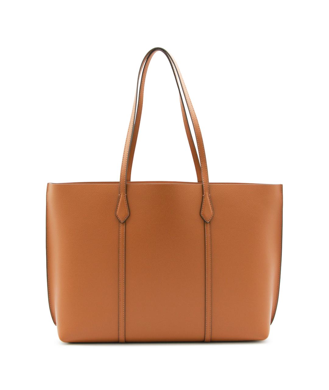 TORY BURCH Коричневая кожаная сумка тоут, фото 3