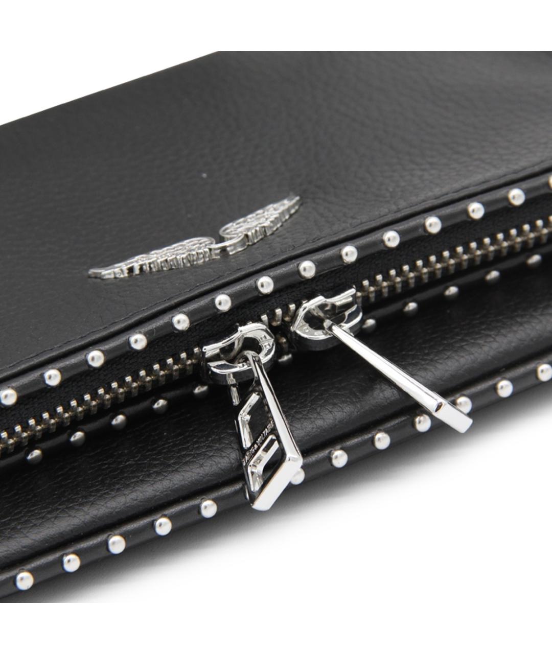 ZADIG & VOLTAIRE Черная кожаная сумка через плечо, фото 4