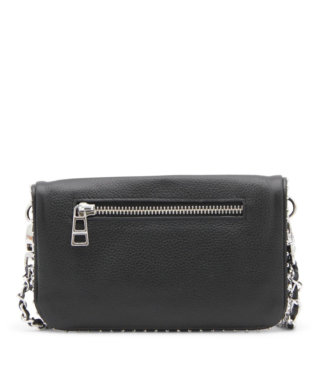 ZADIG & VOLTAIRE Черная кожаная сумка через плечо, фото 3