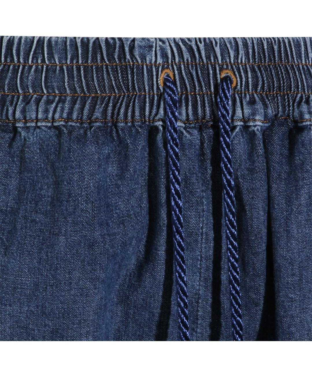 VALENTINO Синие хлопковые прямые джинсы, фото 3