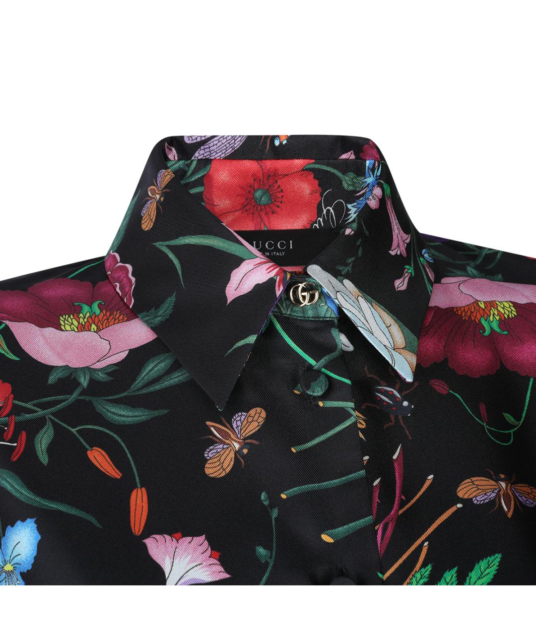 GUCCI Мульти шелковая рубашка, фото 3