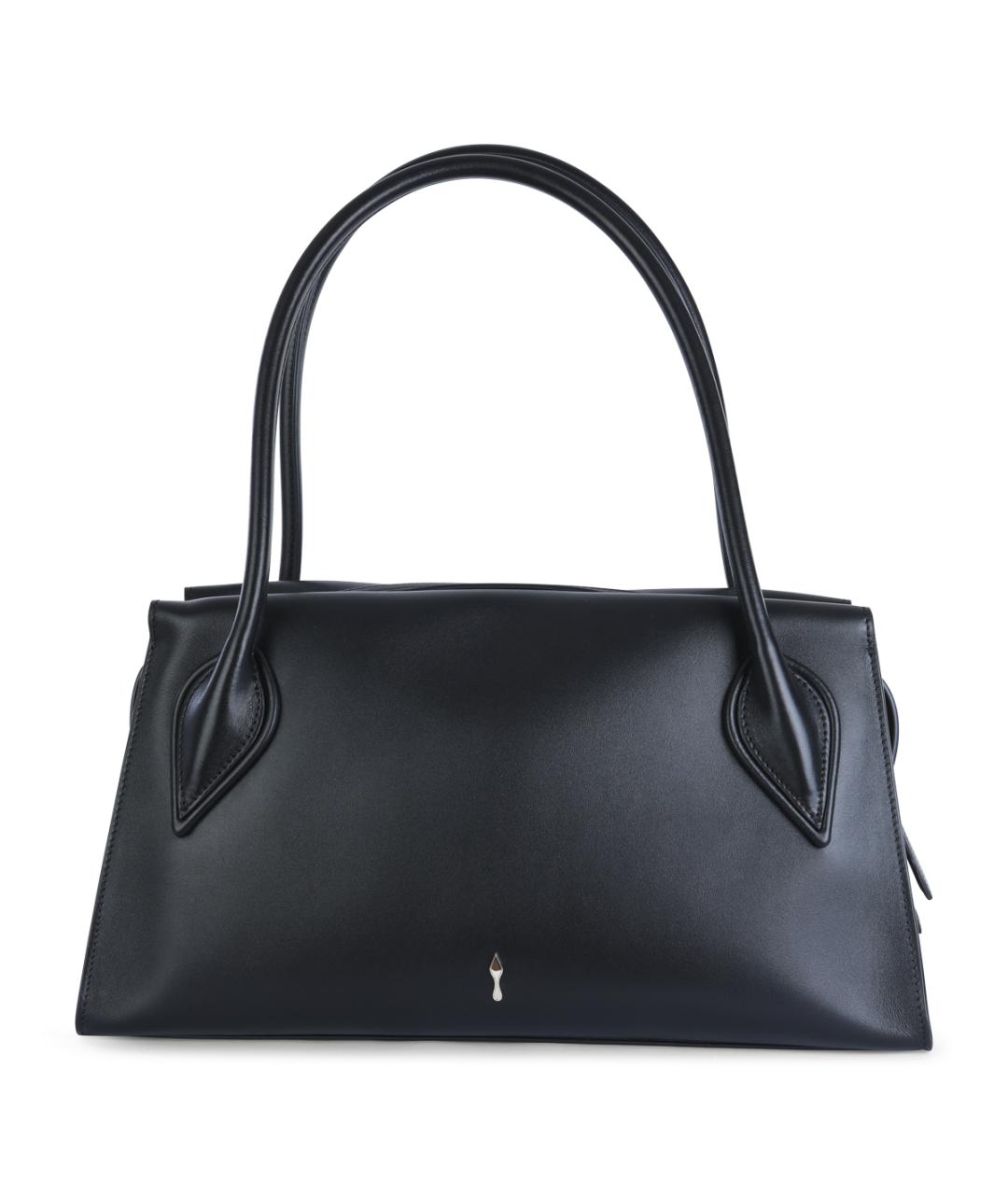 CHRISTIAN LOUBOUTIN Черная кожаная сумка через плечо, фото 1