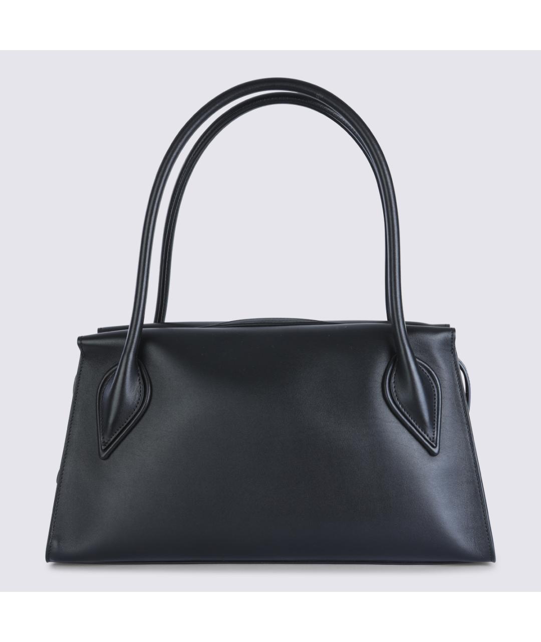 CHRISTIAN LOUBOUTIN Черная кожаная сумка через плечо, фото 4