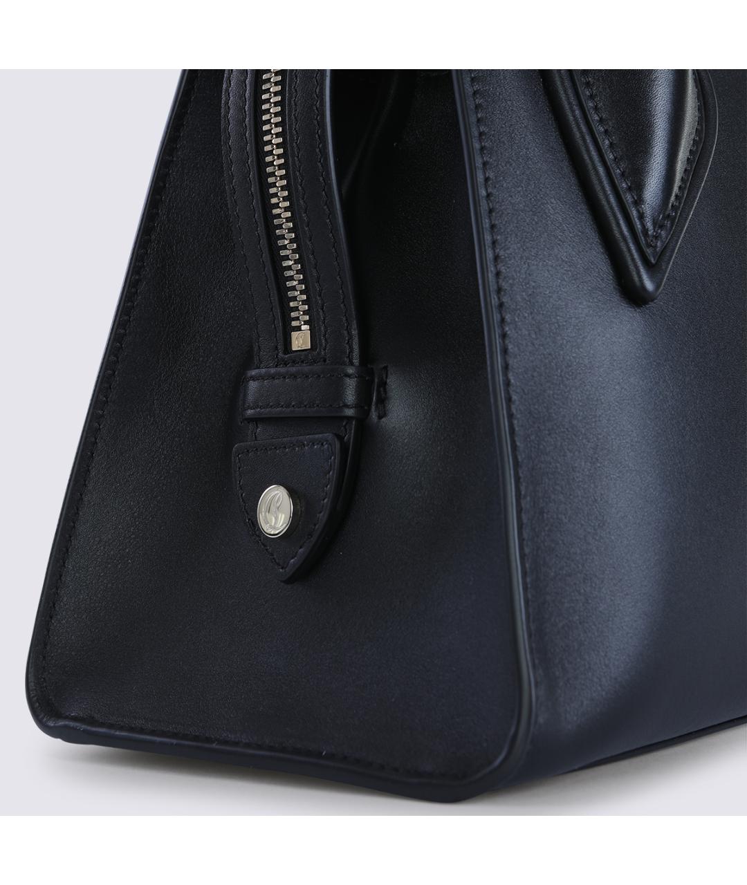 CHRISTIAN LOUBOUTIN Черная кожаная сумка через плечо, фото 5