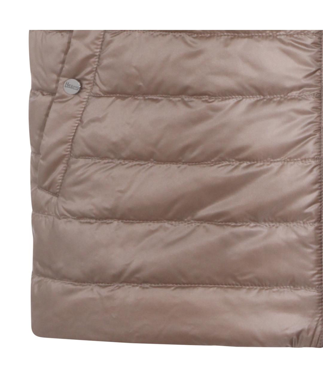 HERNO Коричневый полиамидовый жилет, фото 3