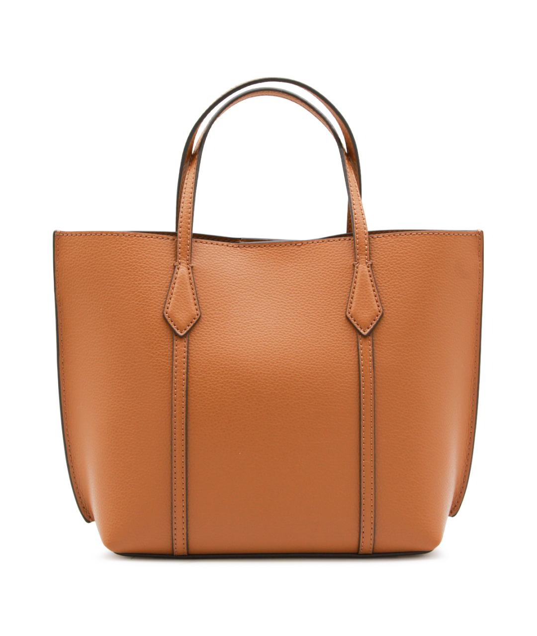 TORY BURCH Коричневая кожаная сумка тоут, фото 2