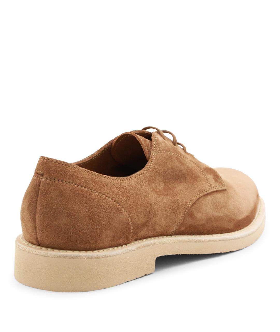 BRUNELLO CUCINELLI Коричневые замшевые туфли, фото 3