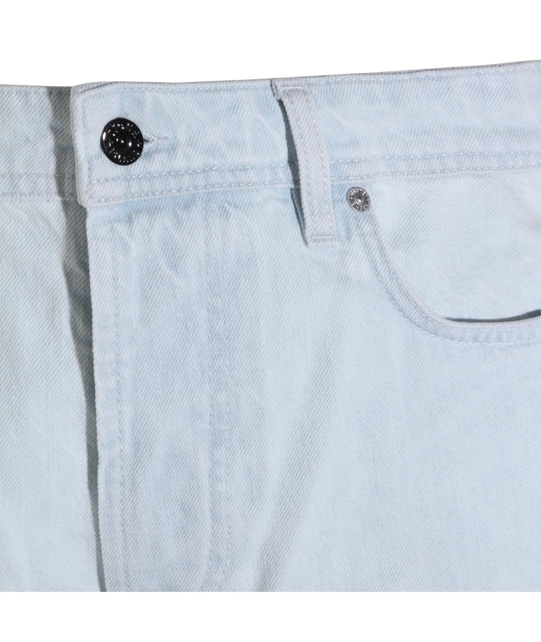 STONE ISLAND Голубые хлопковые прямые джинсы, фото 3