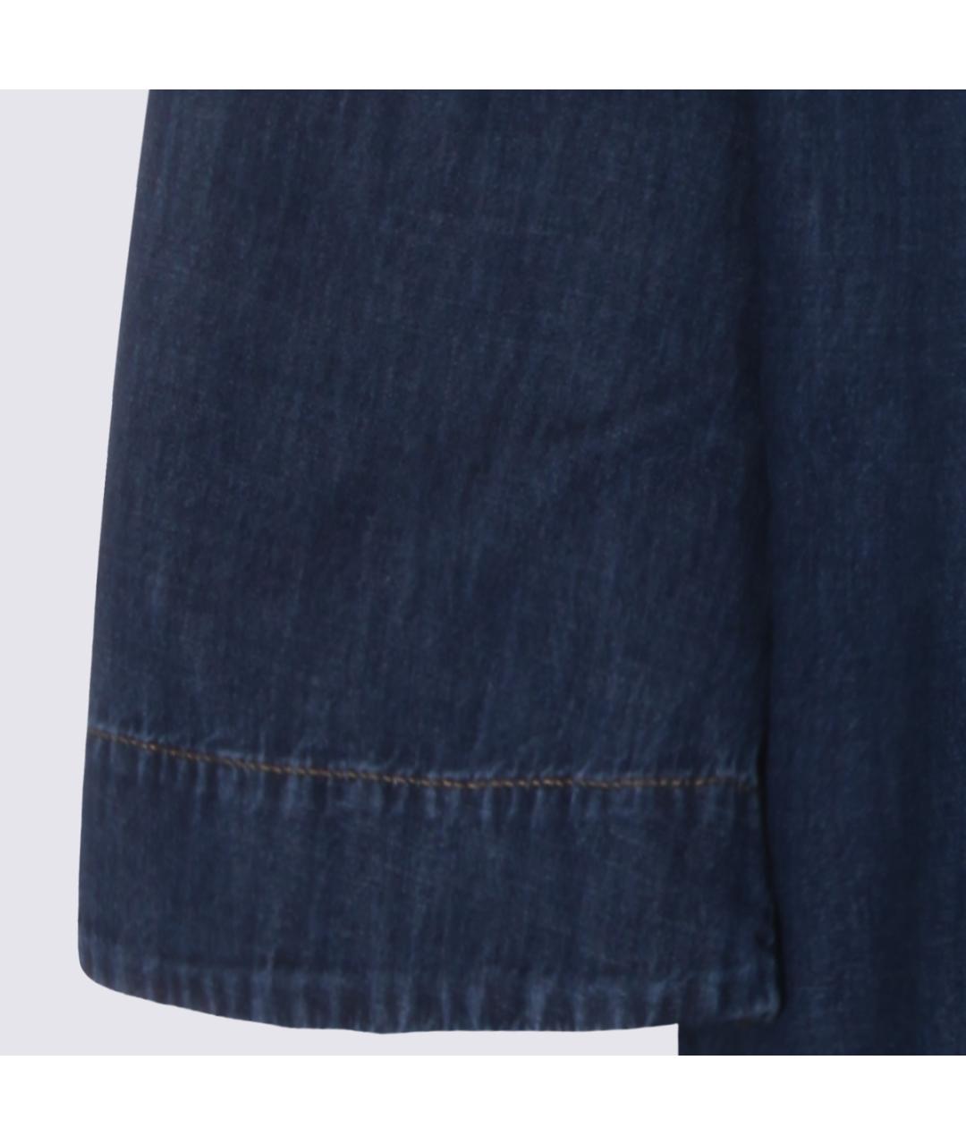 VALENTINO Синяя хлопковая футболка, фото 4