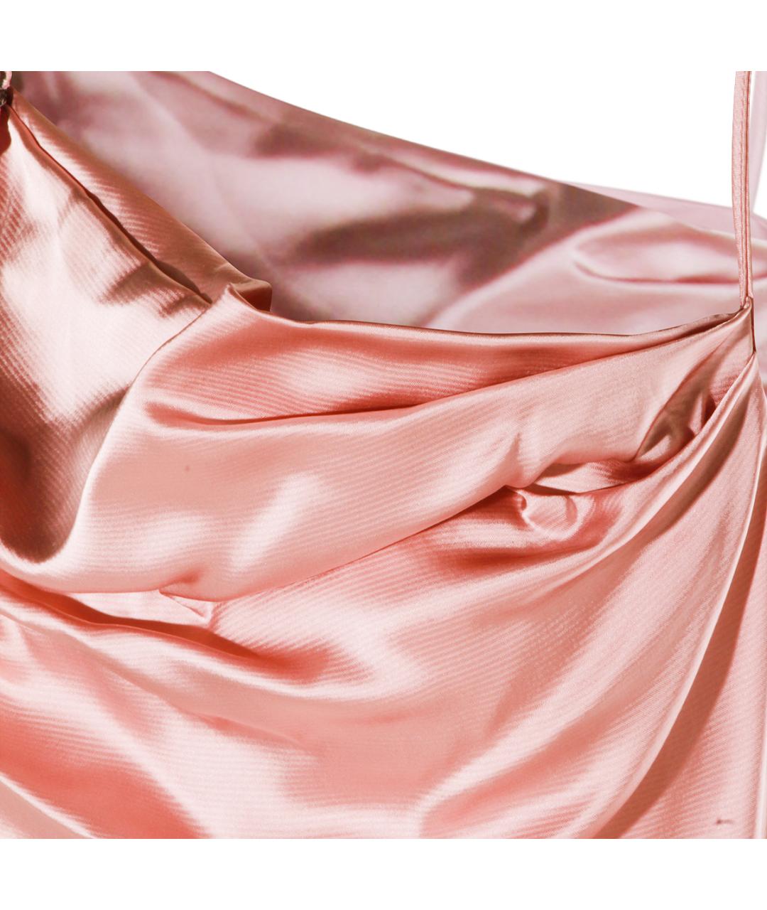 BLUMARINE Розовое вискозное вечернее платье, фото 4