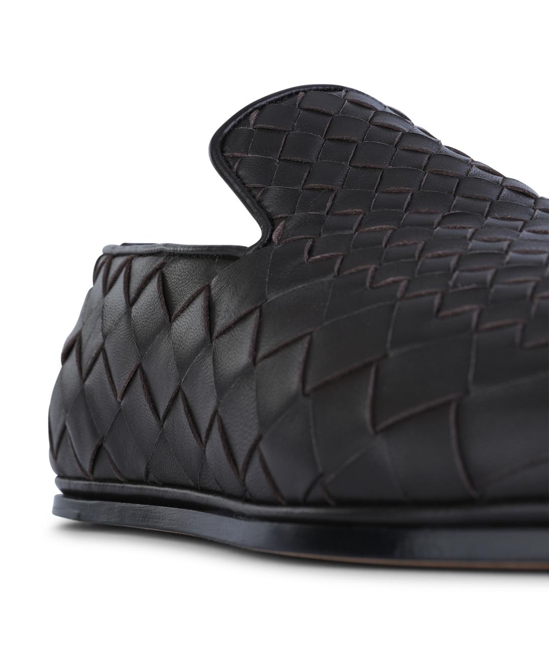 BOTTEGA VENETA Черные кожаные лоферы, фото 4