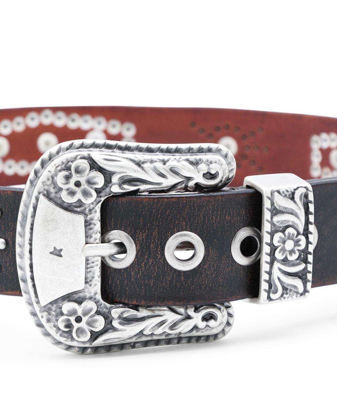 GOLDEN GOOSE DELUXE BRAND Черный кожаный ремень, фото 2