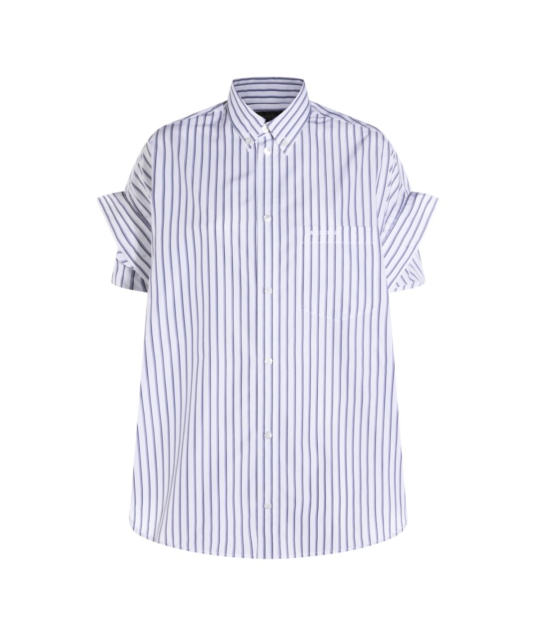 BALENCIAGA Голубая хлопковая рубашка, фото 1