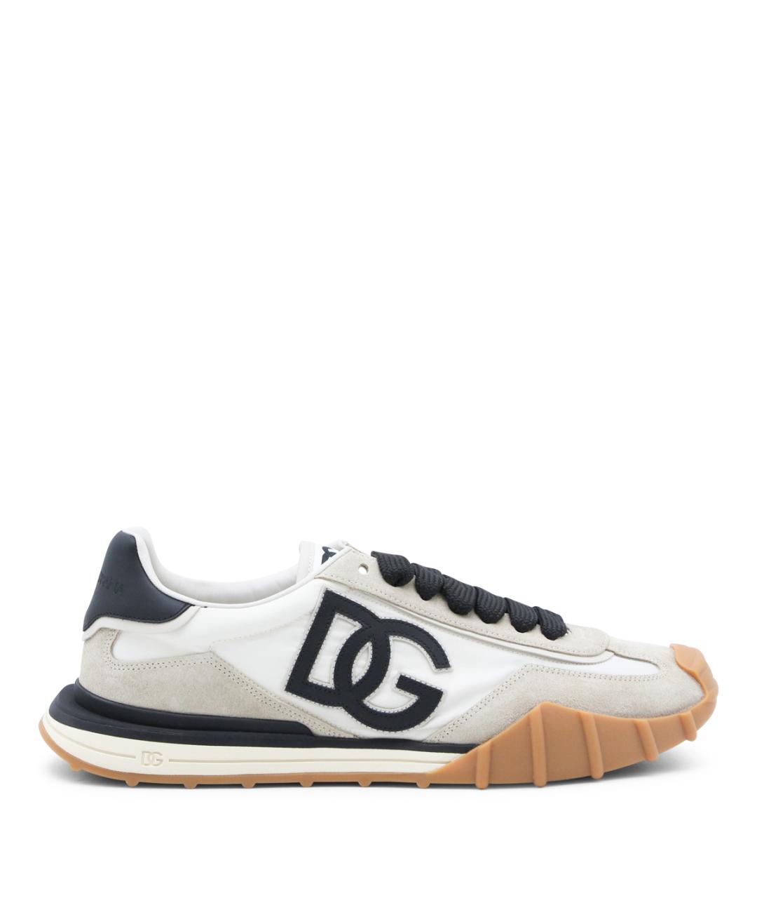 DOLCE&GABBANA Мульти текстильные низкие кроссовки / кеды, фото 1