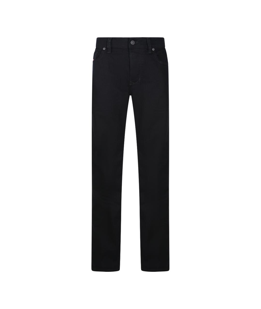 DIESEL Черные хлопковые прямые джинсы, фото 1