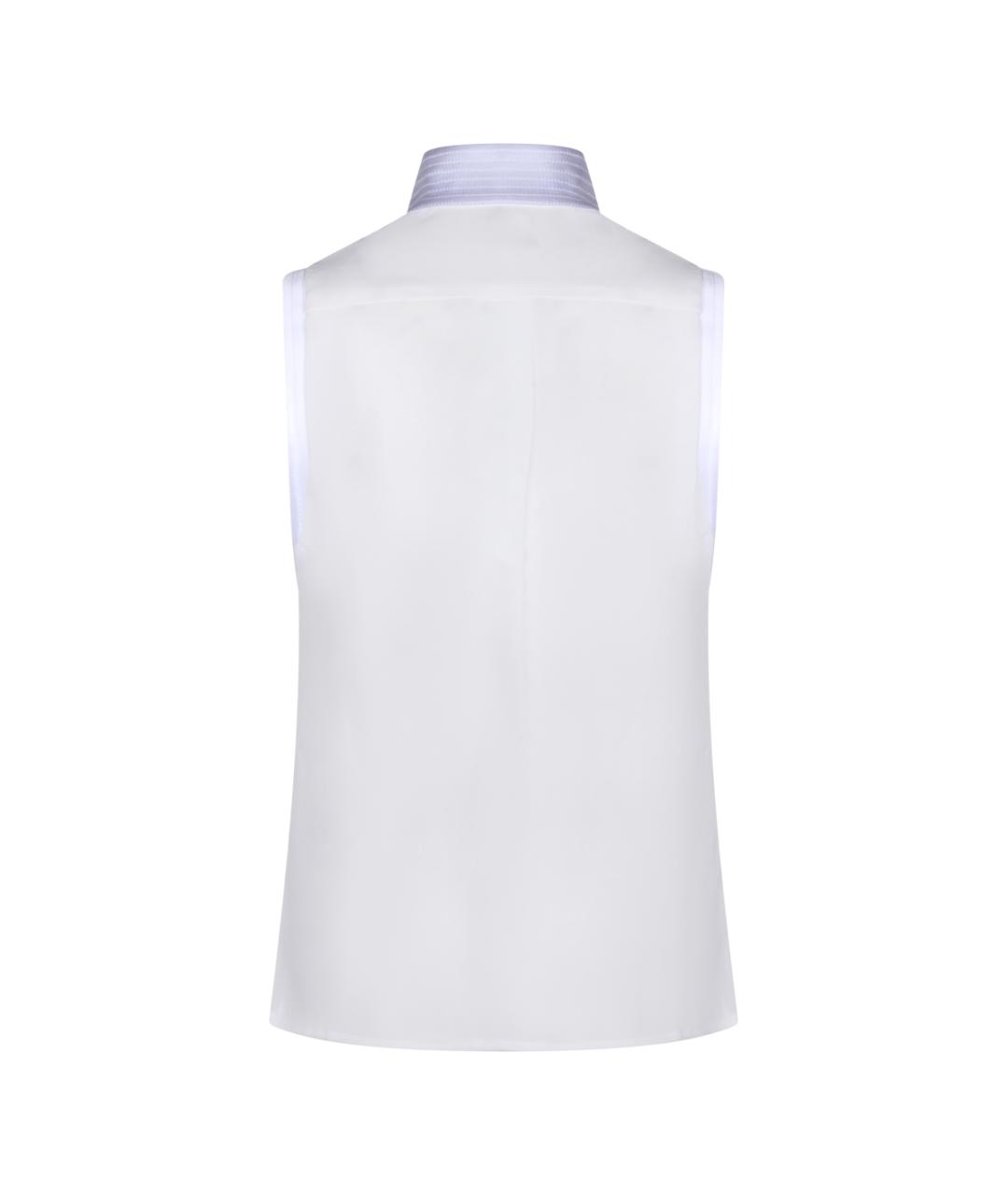 ELISABETTA FRANCHI Белая вискозная блузы, фото 2