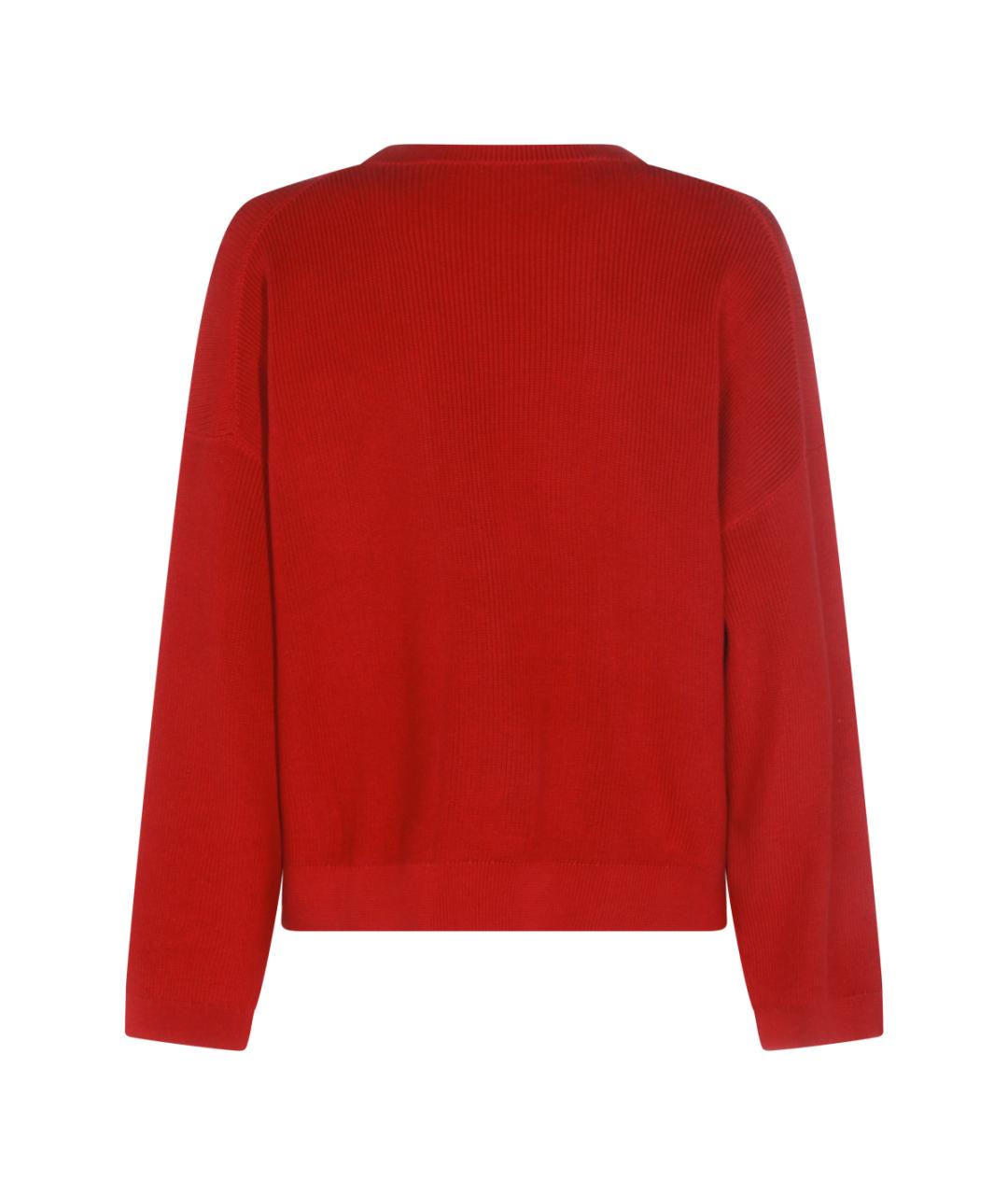 BRUNELLO CUCINELLI Красный хлопковый джемпер / свитер, фото 2