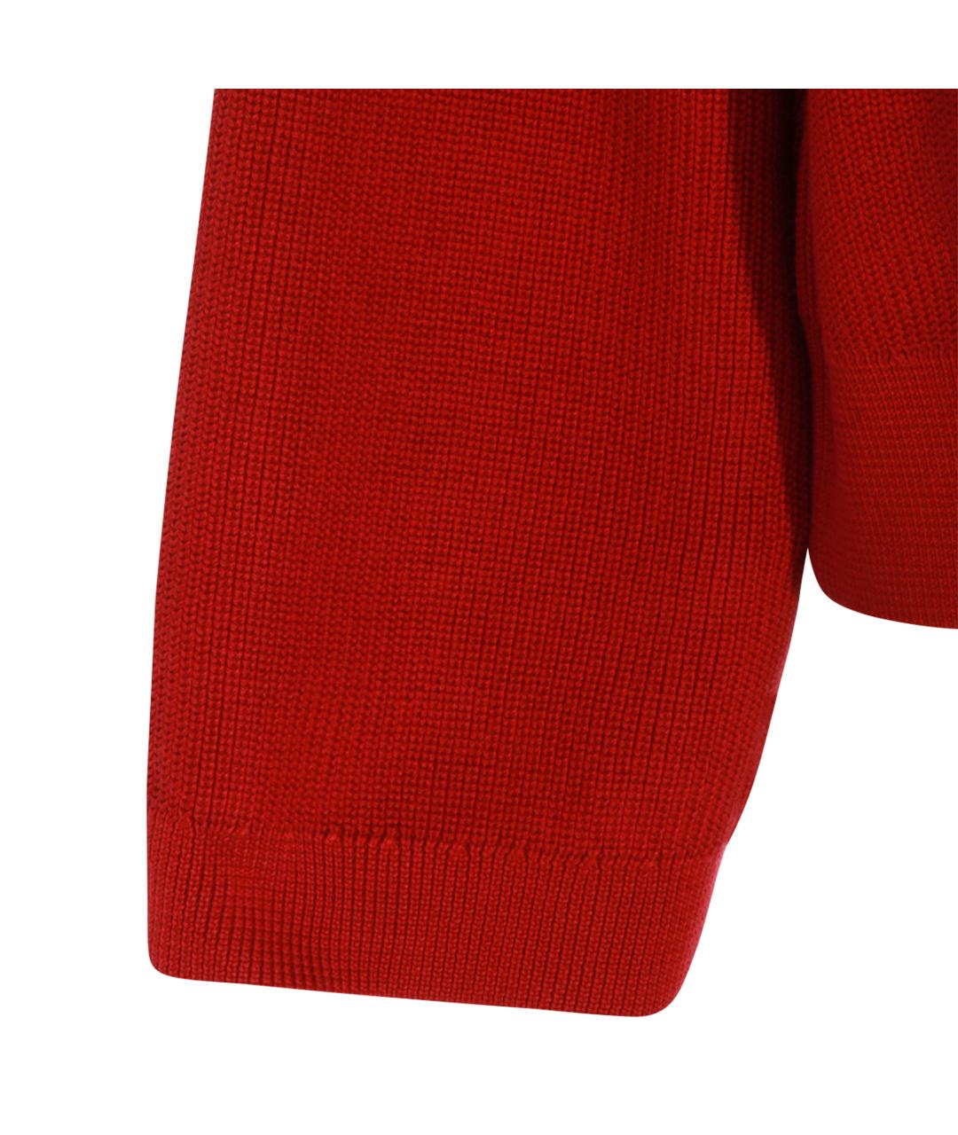BRUNELLO CUCINELLI Красный хлопковый джемпер / свитер, фото 4