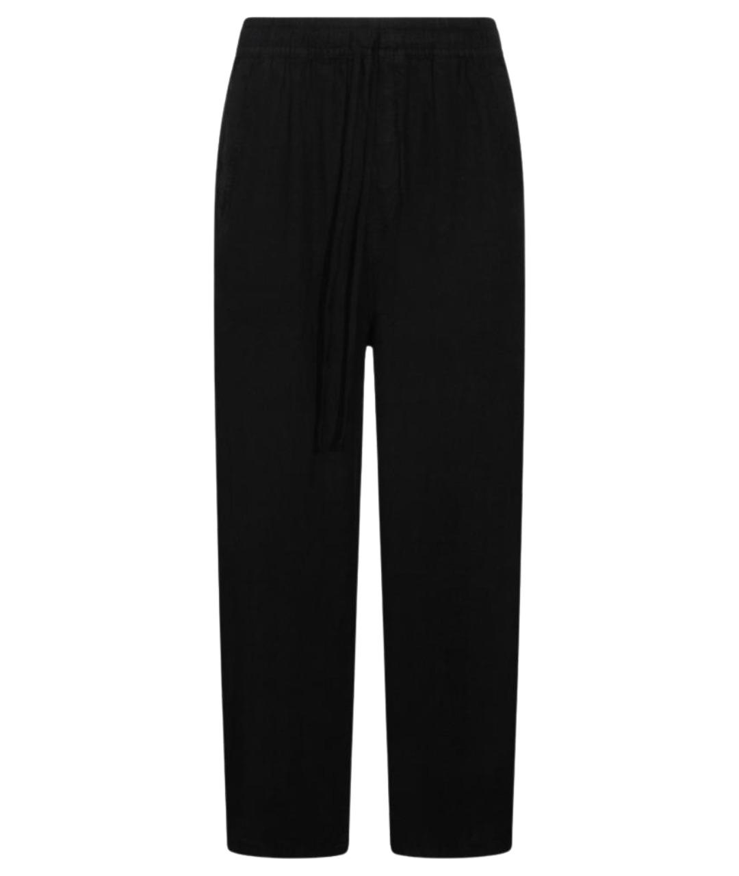 THOM KROM Черные льняные повседневные брюки, фото 1