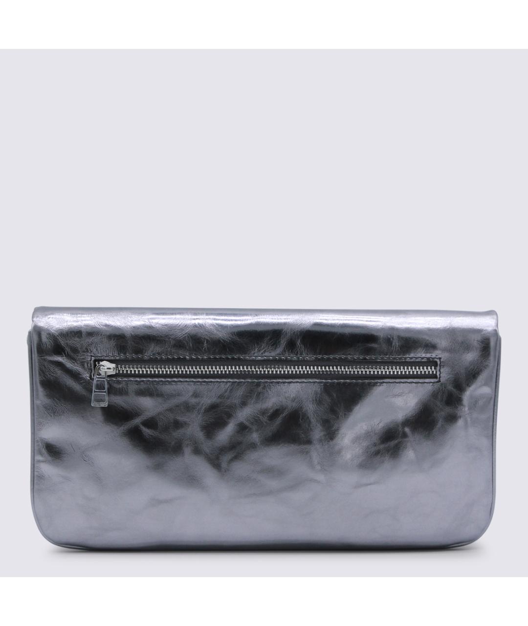 ZADIG & VOLTAIRE Серебряная кожаная сумка через плечо, фото 4