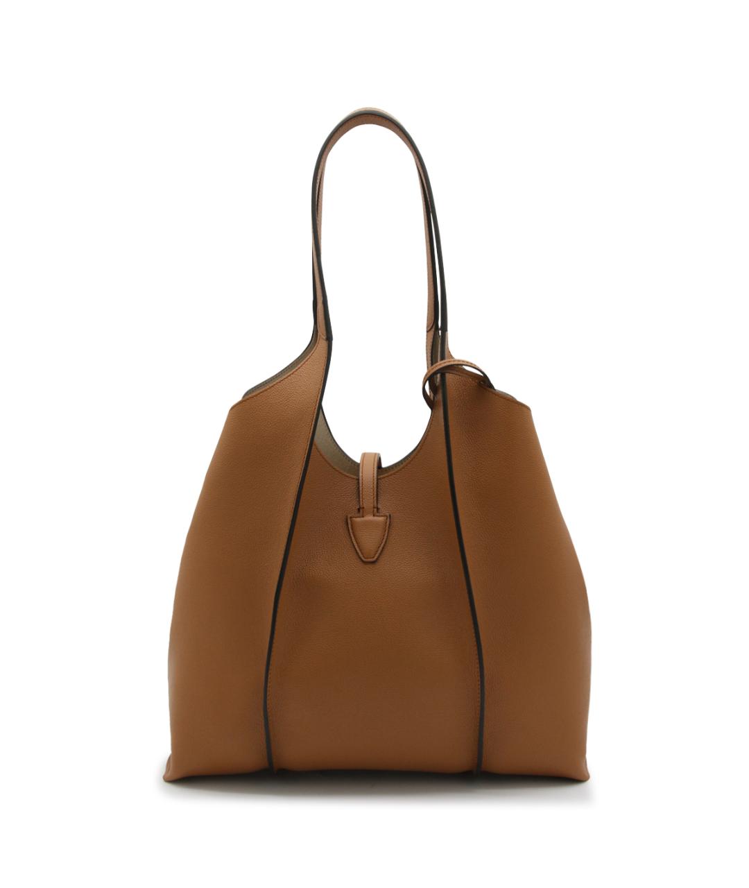 TOD'S Коричневая кожаная сумка тоут, фото 3