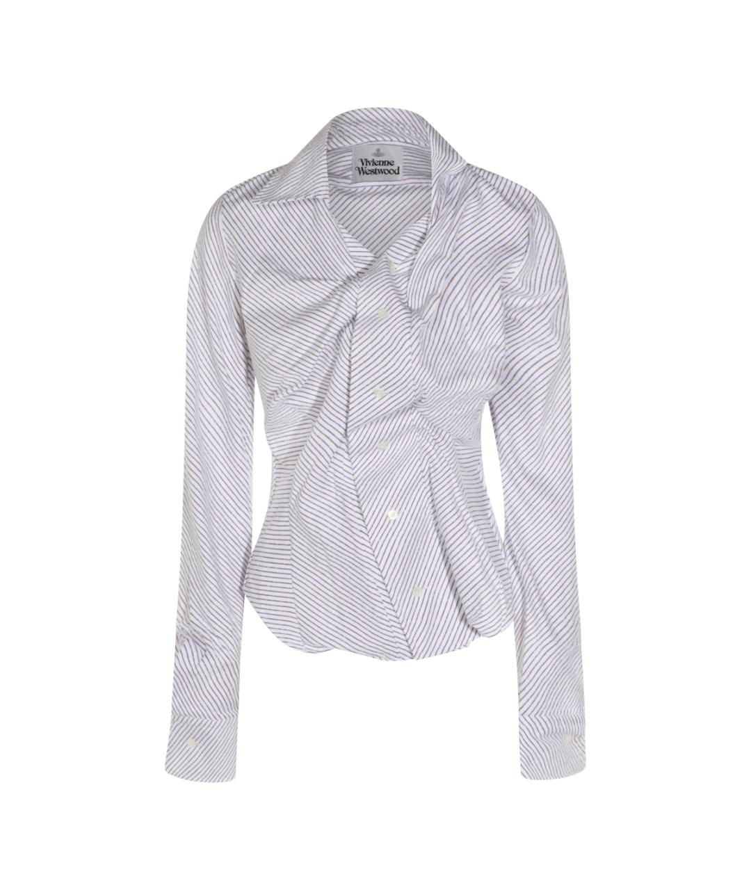 VIVIENNE WESTWOOD Мульти хлопко-эластановая рубашка, фото 1