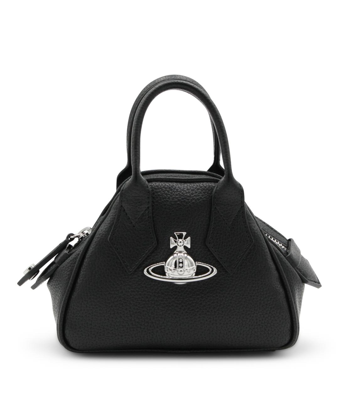 VIVIENNE WESTWOOD Черная сумка с короткими ручками из искусственной кожи, фото 1