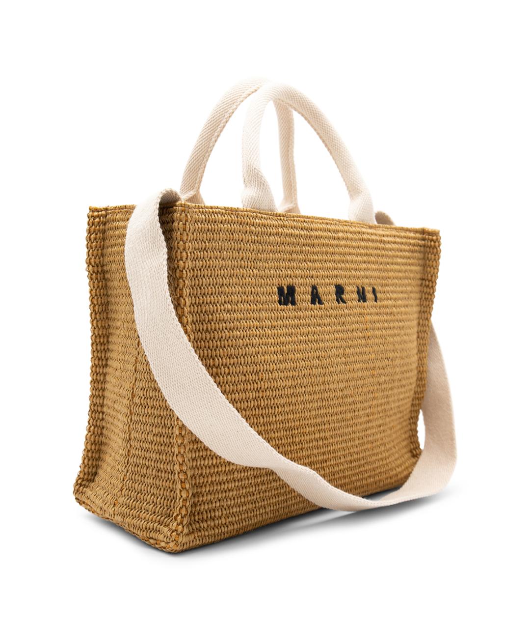 MARNI Коричневая сумка тоут, фото 2