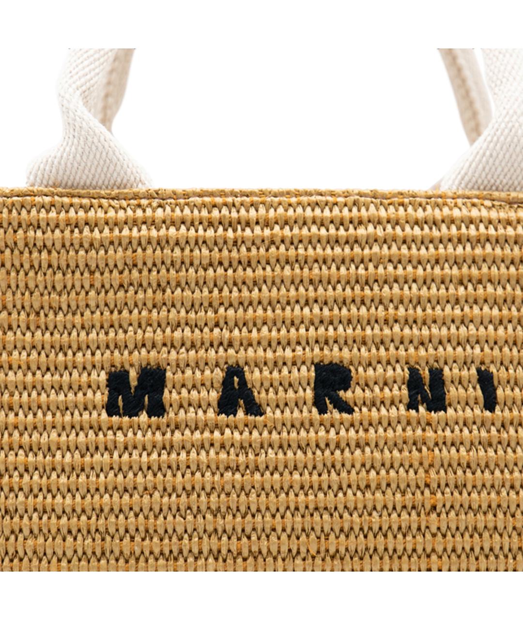 MARNI Коричневая сумка тоут, фото 4