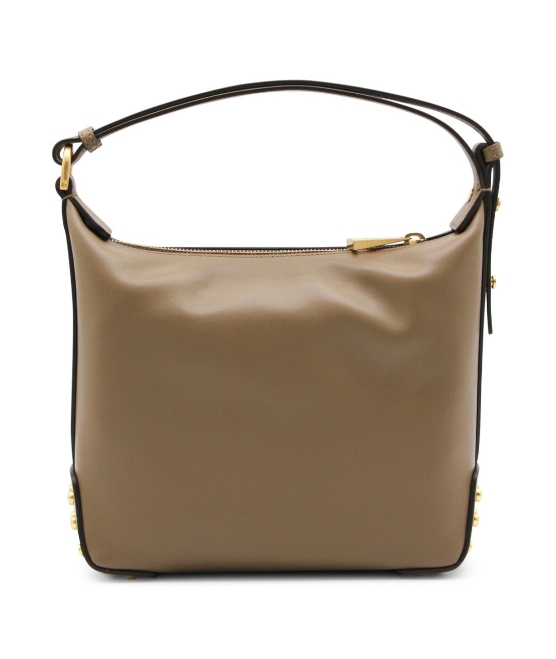 TOD'S Бежевая кожаная сумка тоут, фото 3