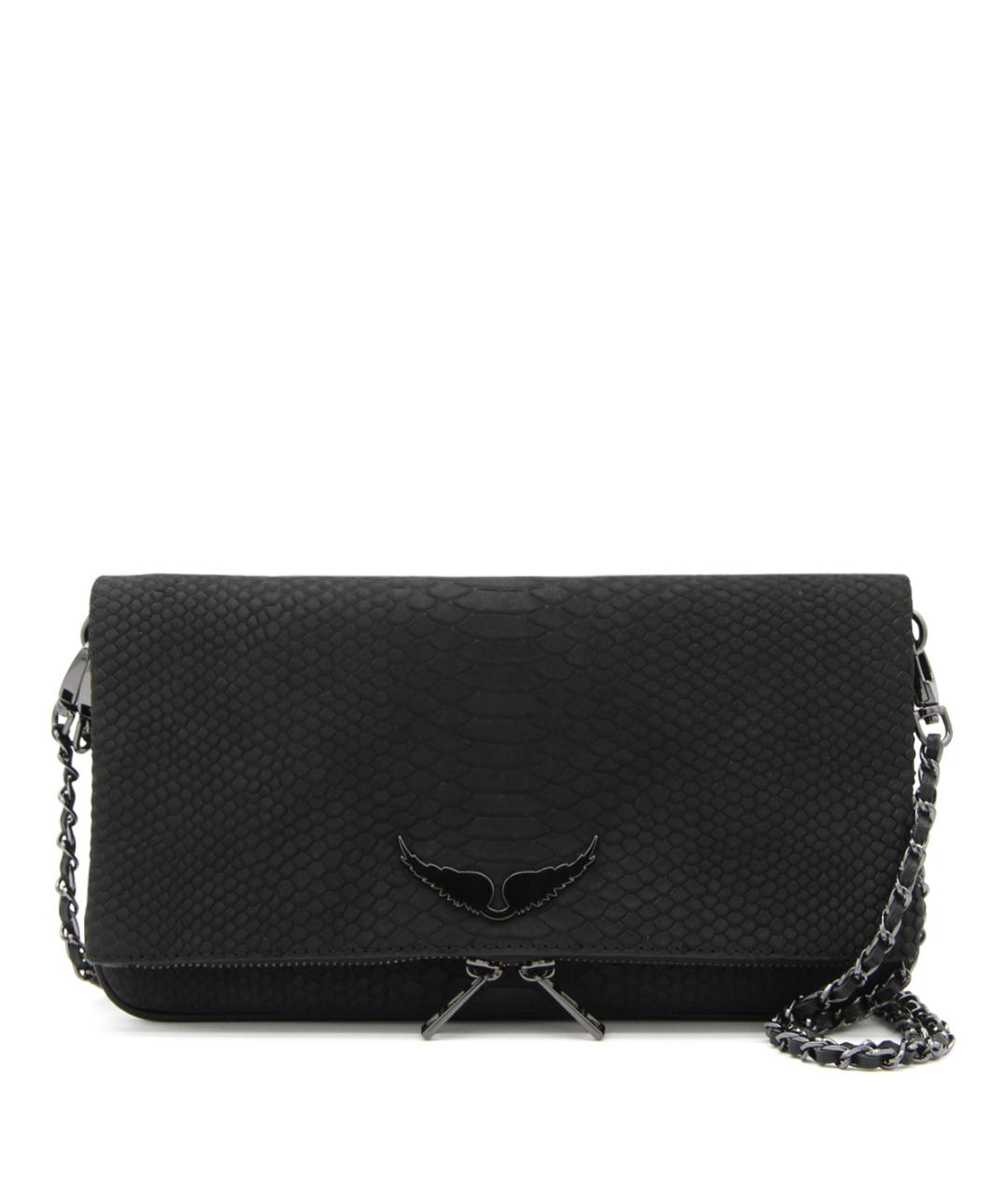 ZADIG & VOLTAIRE Черная кожаная сумка через плечо, фото 1