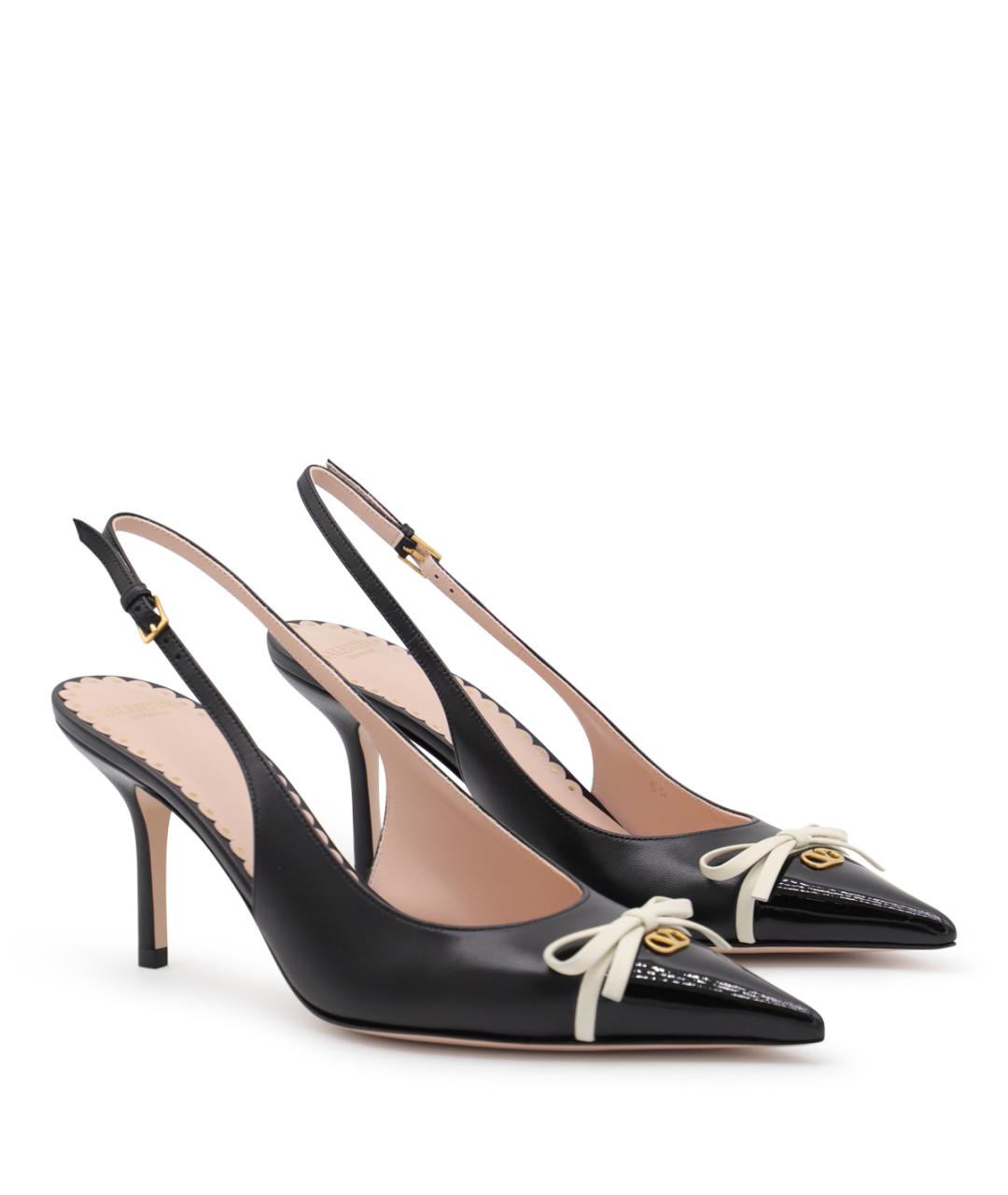 VALENTINO Черные кожаные туфли, фото 2