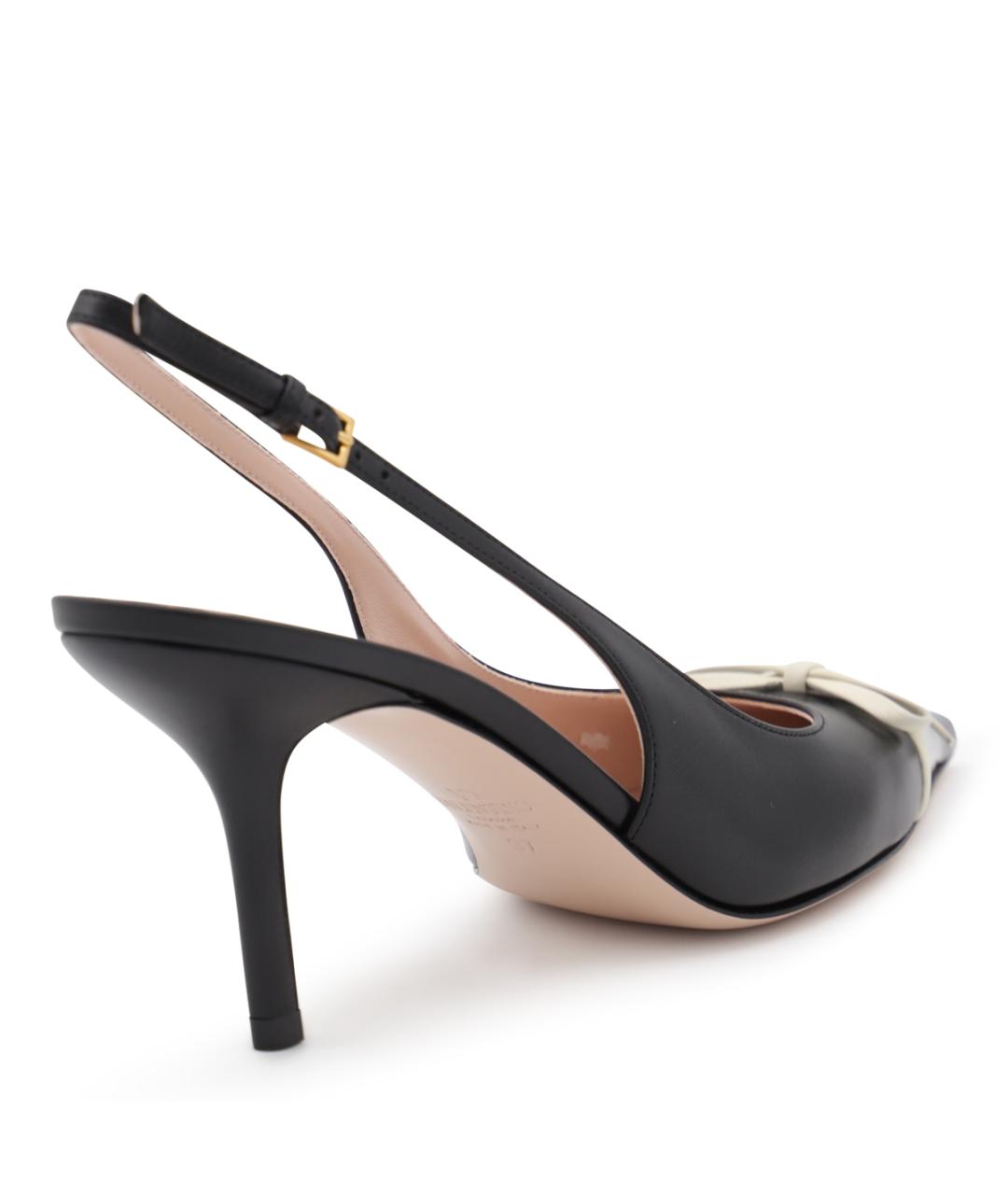 VALENTINO Черные кожаные туфли, фото 3