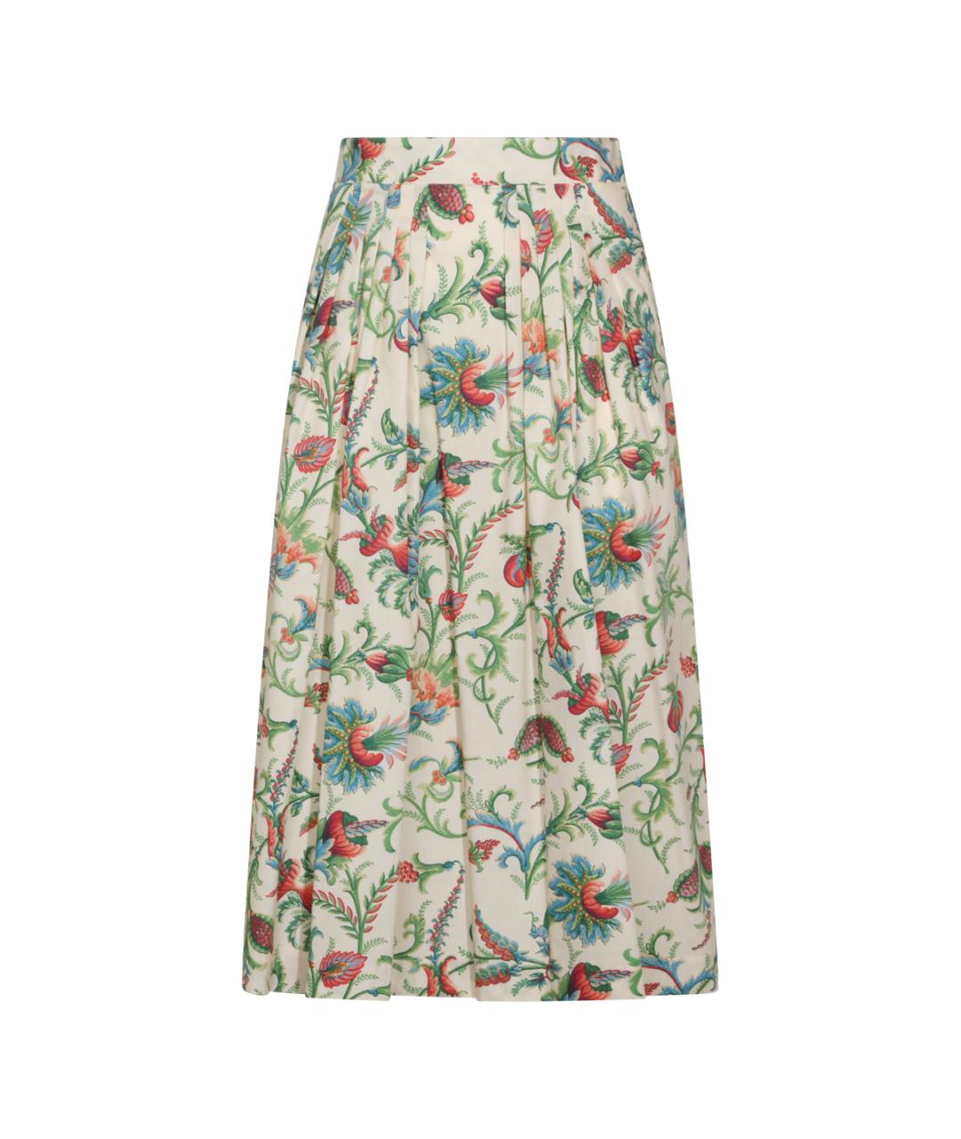 ETRO Мульти хлопковая юбка миди, фото 1
