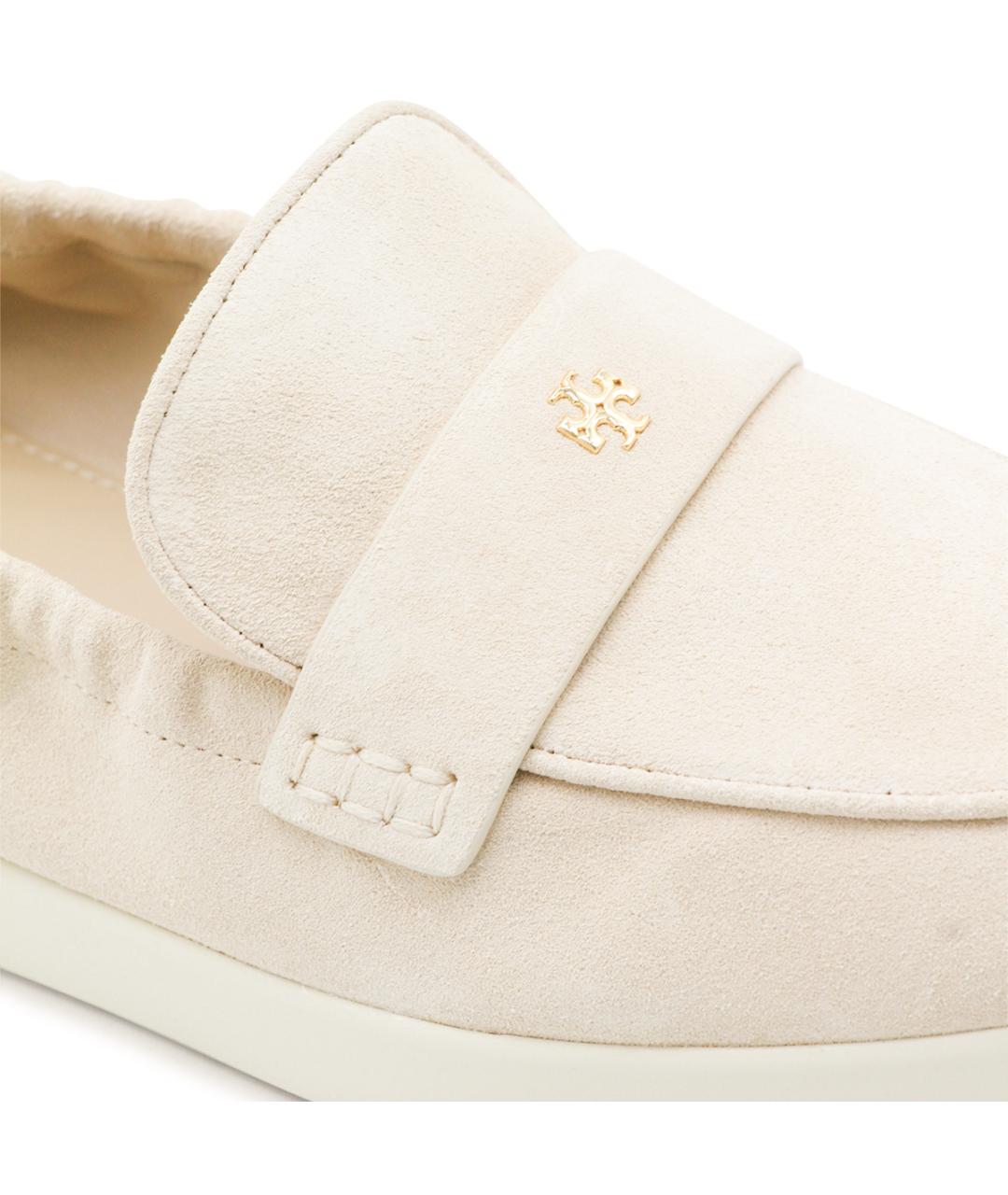 TORY BURCH Бежевые лоферы, фото 4