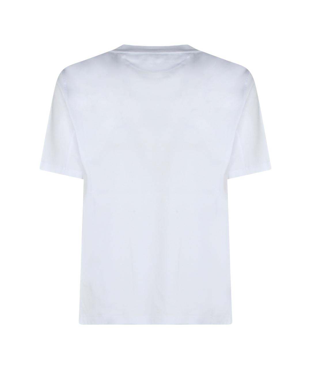 BRUNELLO CUCINELLI Белая хлопковая футболка, фото 2