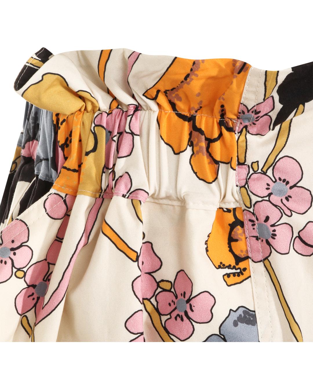 MARNI Бежевая хлопковая юбка миди, фото 3