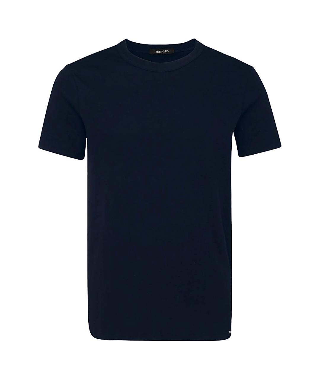 TOM FORD Синяя хлопковая футболка, фото 1