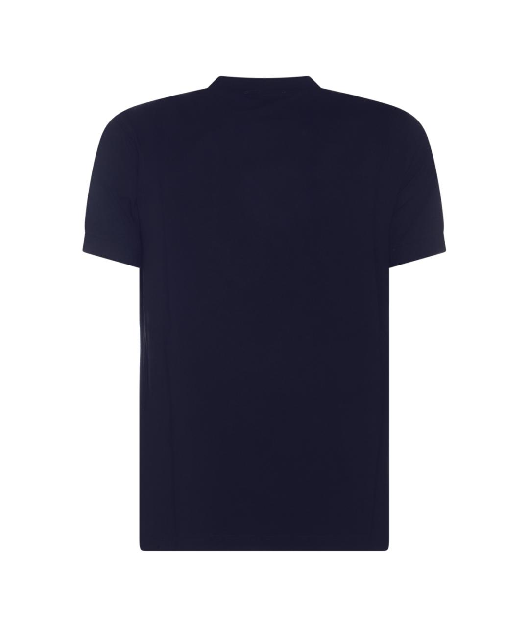 GIORGIO ARMANI Синяя вискозная футболка, фото 2
