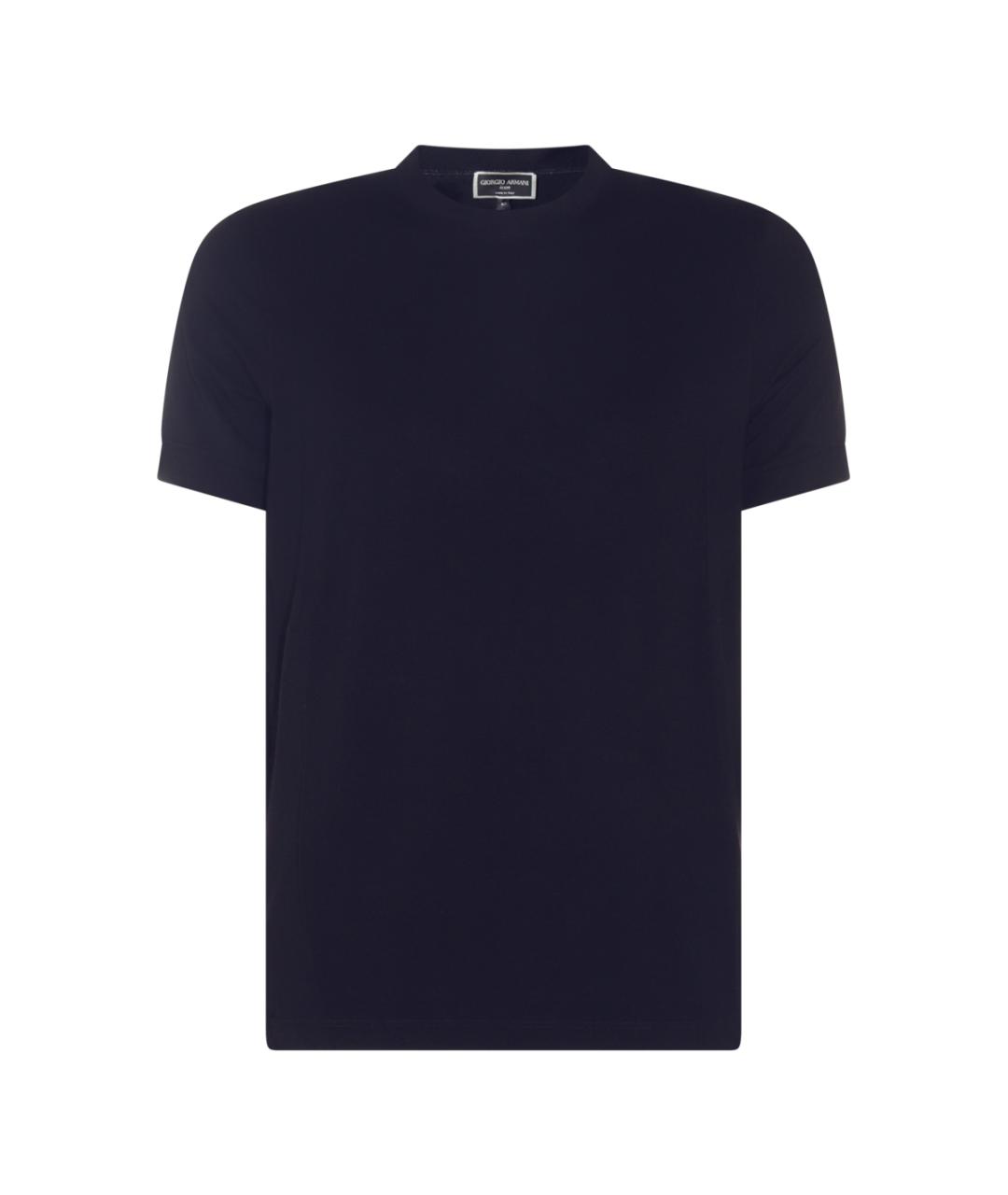 GIORGIO ARMANI Синяя вискозная футболка, фото 1