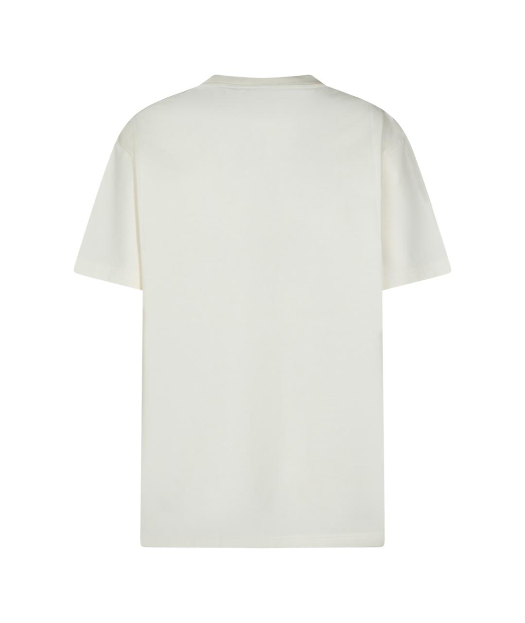 GUCCI Белая хлопковая футболка, фото 2