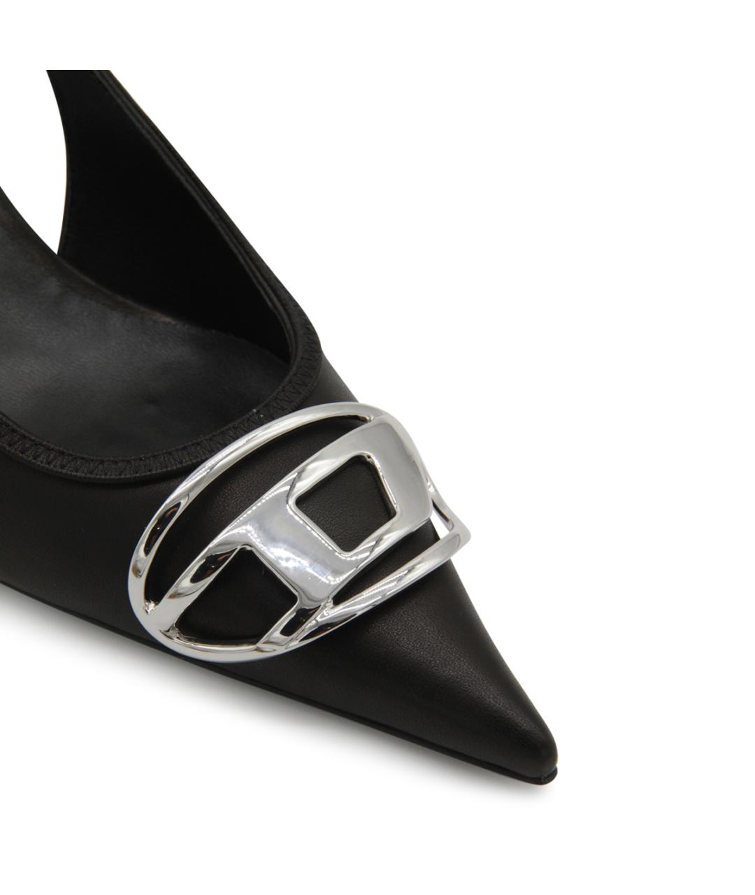 DIESEL Черные кожаные туфли, фото 4