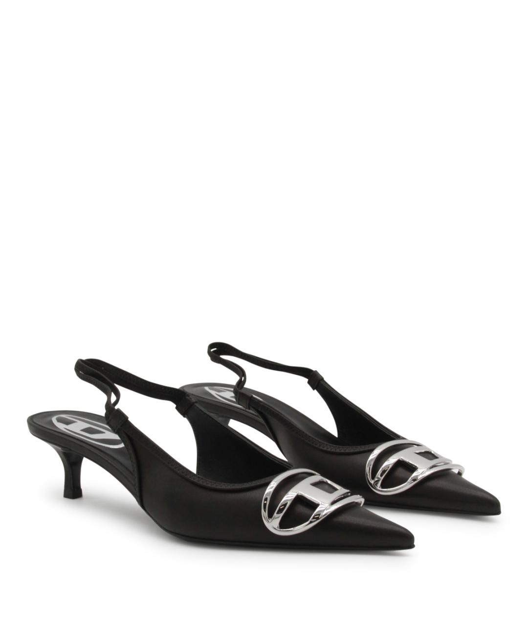 DIESEL Черные кожаные туфли, фото 2