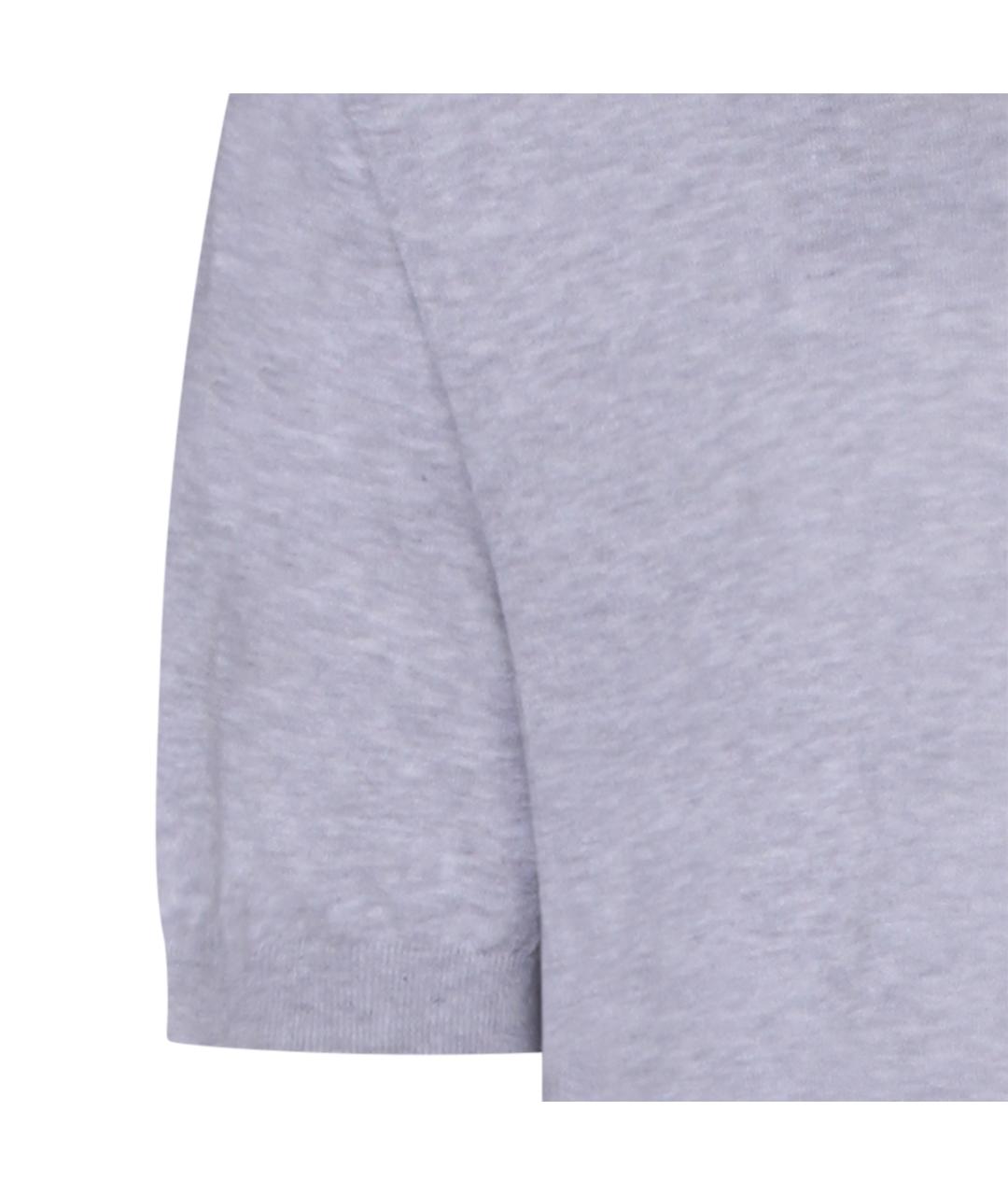 MALO Серая хлопковая футболка, фото 3