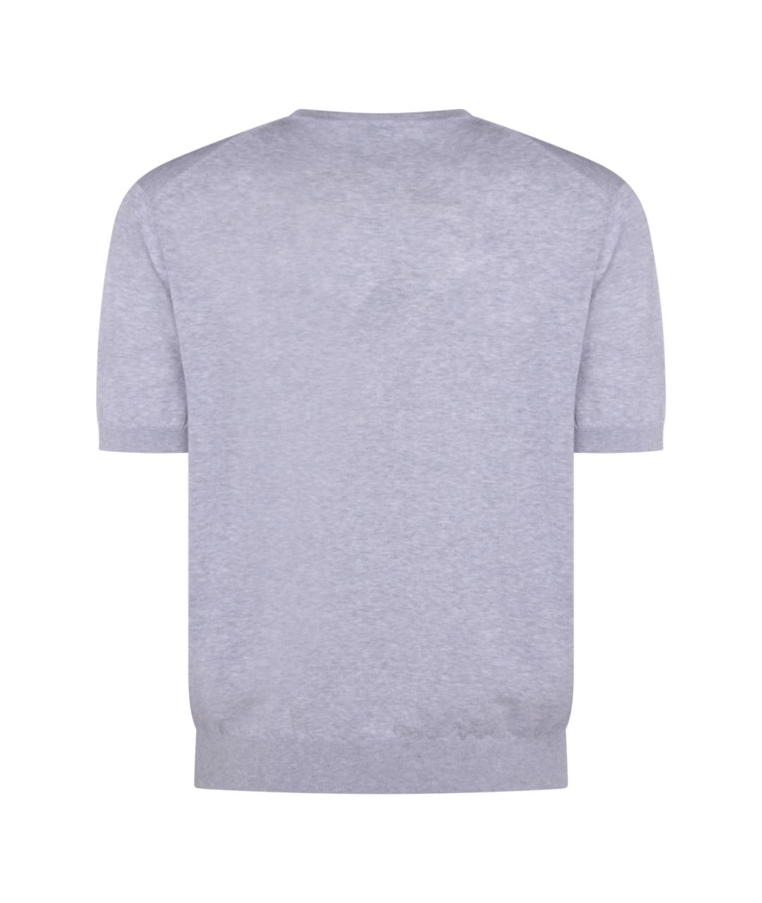 MALO Серая хлопковая футболка, фото 2