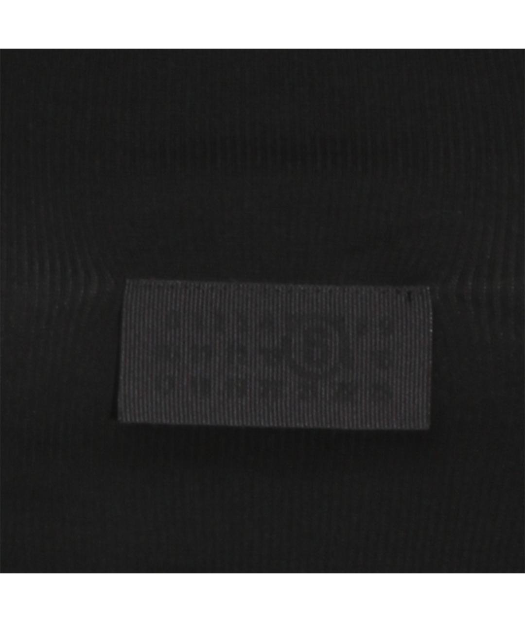 MM6 MAISON MARGIELA Черная хлопко-эластановая майка, фото 3