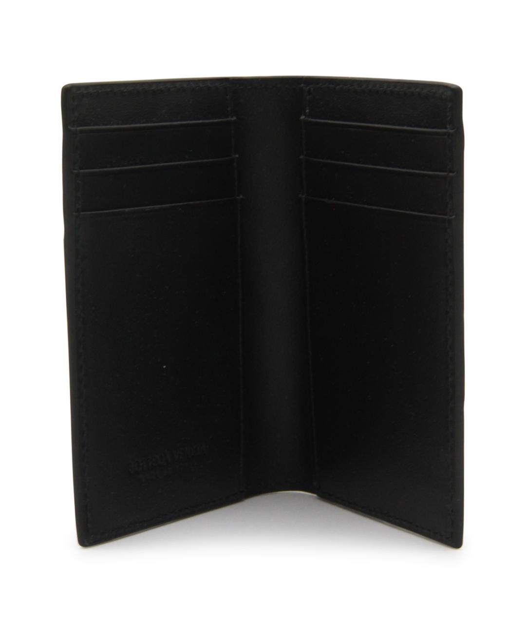 BOTTEGA VENETA Черный кожаный кардхолдер, фото 2