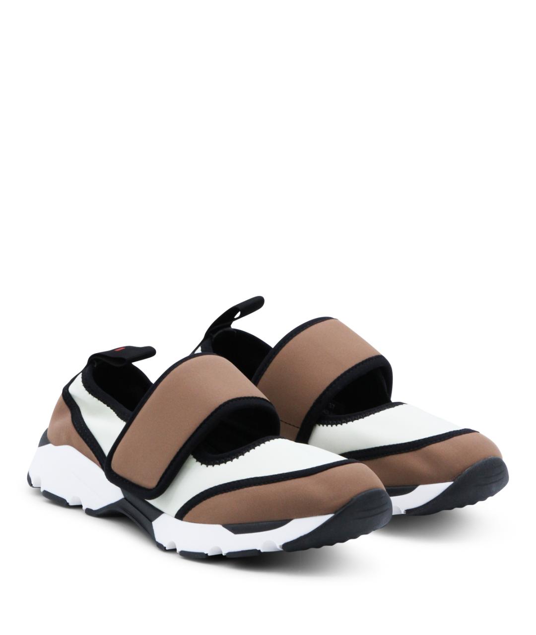 MARNI Мульти текстильные кроссовки, фото 2