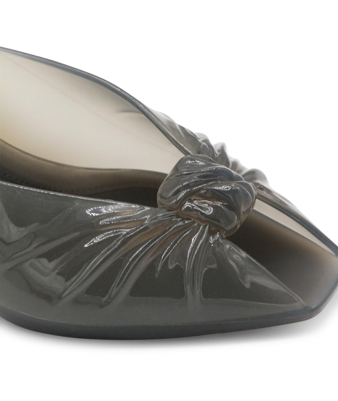 CHLOE Серые резиновые мюли, фото 4